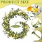 Daisy Garland for Mantle, 6Ft Artificial Spring Garland for Table Centerpiece All Year Round Home Decor,Gorgeous Summer Garland for Indoor Outdoor Farmhouse Wedding Arch Porch Staircase Floral Decor.